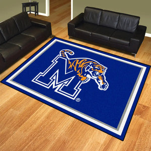 University of Memphis Plush Rug  College Area Rug - Fan Rugs