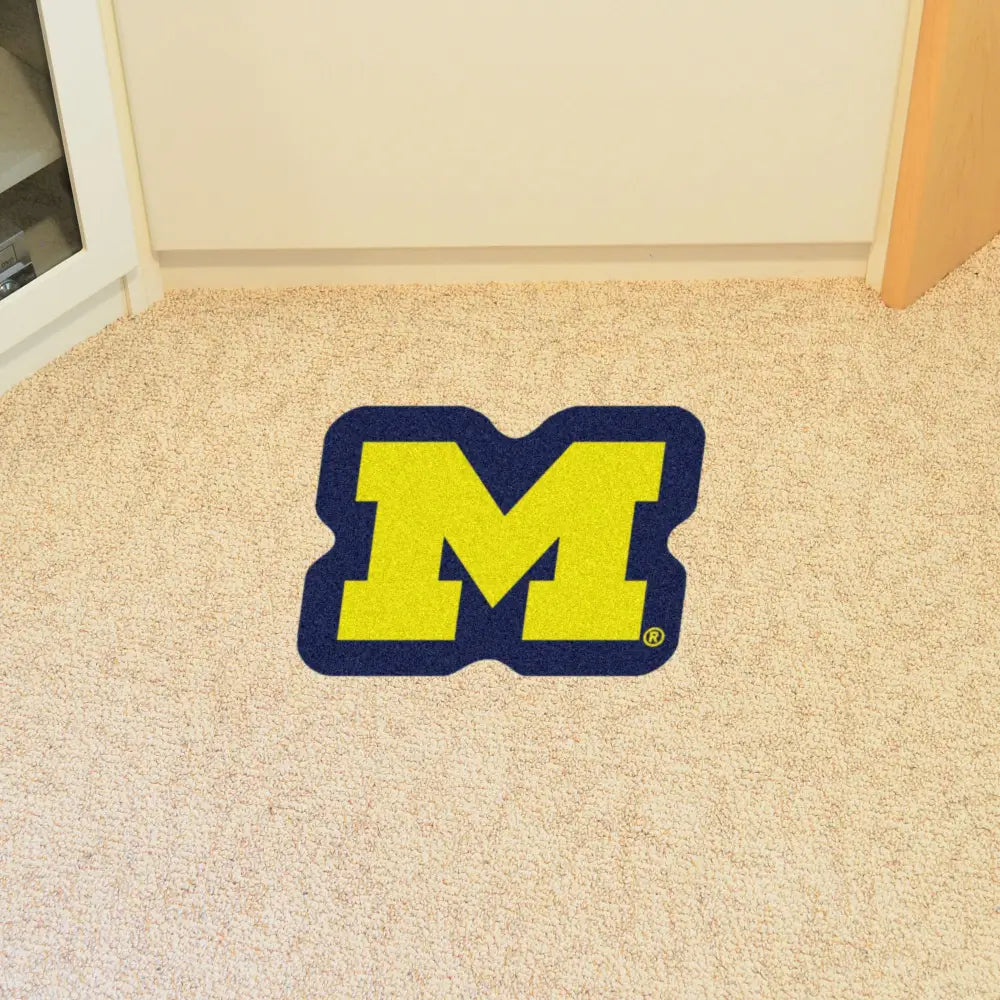 University of Michigan Mascot Mat - 38.5’’ x 30’’ - College Mascot Matt