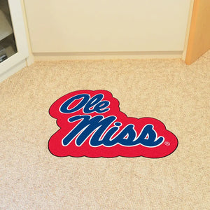 University of Mississippi Mascot Mat - 32.4’’ x 30’’ - College Mascot Matt