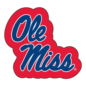 University of Mississippi Mascot Mat - 32.4’’ x 30’’ - College Mascot Matt