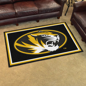 University of Missouri State Plush Rug  College Area Rug - Fan Rugs