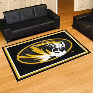 University of Missouri State Plush Rug  College Area Rug - Fan Rugs