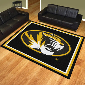 University of Missouri State Plush Rug  College Area Rug - Fan Rugs