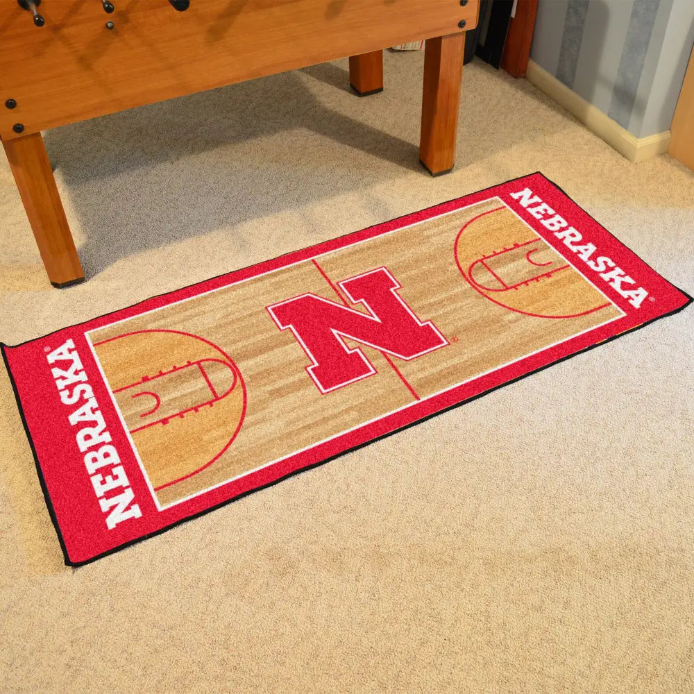 University of Nebraska Basketball Runner - 30’’x72’’ - college basketball runner