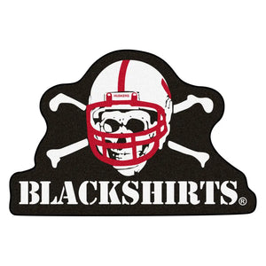 University of Nebraska ’Blackshirts’ Mascot Mat - 40’’ x 26.9’’ - College Mascot Matt