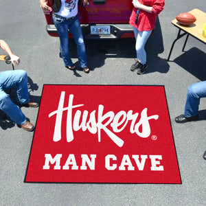 University of Nebraska Huskers Man Cave Tailgater Mat - 59.5’’ x 94.5’’ - College Tailgater Mat