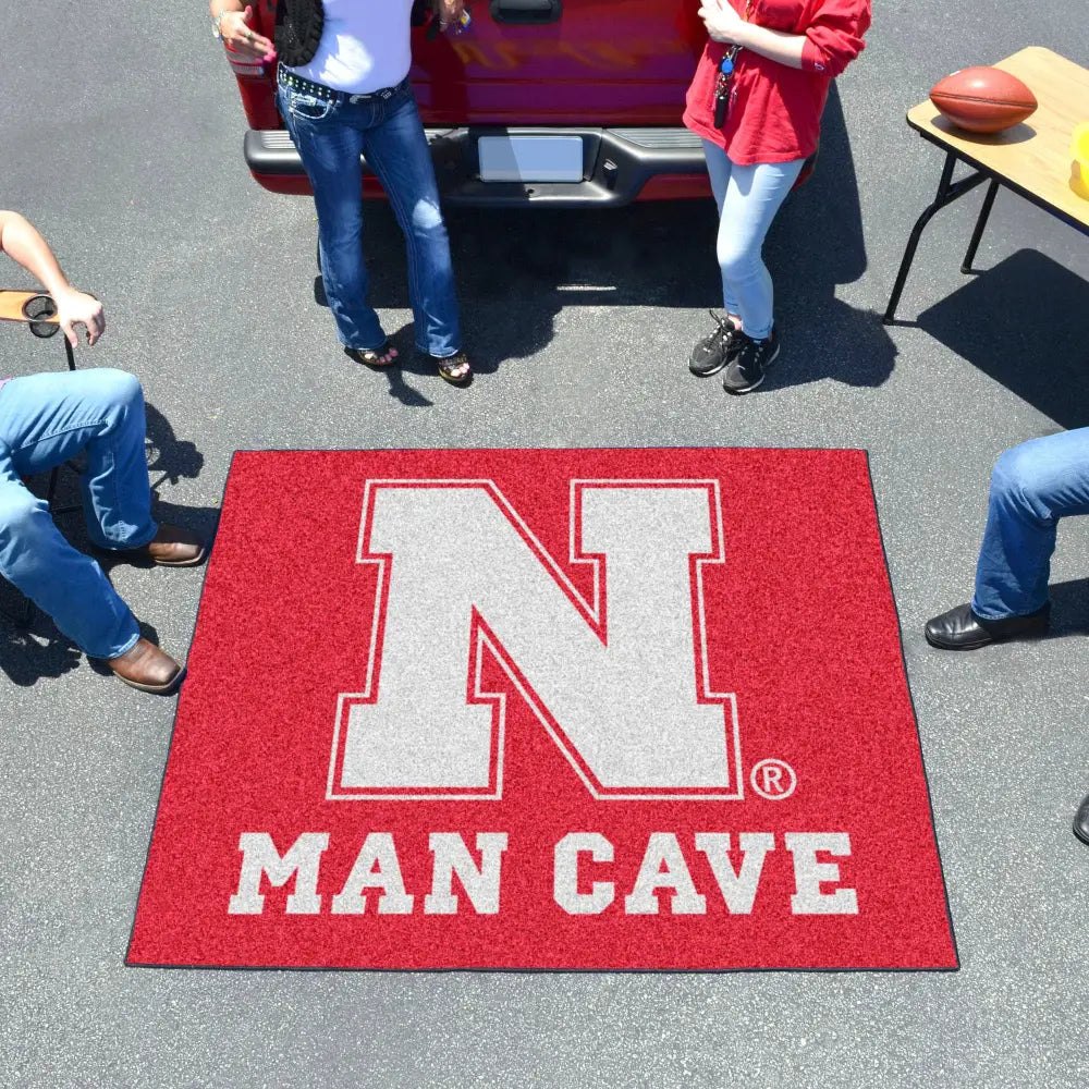 University of Nebraska Man Cave Tailgater Mat - 59.5’’ x 94.5’’ - College Tailgater Mat