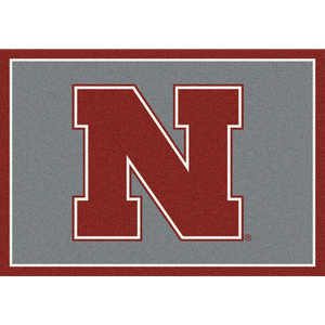 University of Nebraska Team Spirit Rug  College Area Rug - Fan Rugs