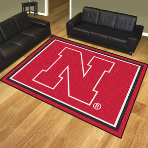 University of Nebraska Ultra Plush Rug  College Area Rug - Fan Rugs