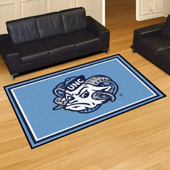 University of North Carolina - Chapel Hill - UNC Mascot Plush Rug  College Area Rug - Fan Rugs