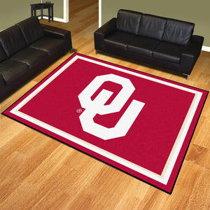 University of Oklahoma Plush Rug  College Area Rug - Fan Rugs