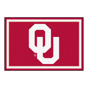 University of Oklahoma Plush Rug  College Area Rug - Fan Rugs