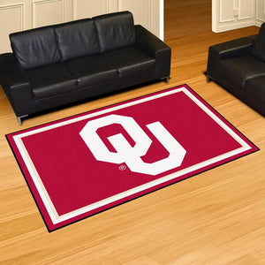 University of Oklahoma Plush Rug  College Area Rug - Fan Rugs