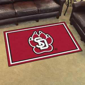 University of South Dakota Plush Rug  College Area Rug - Fan Rugs