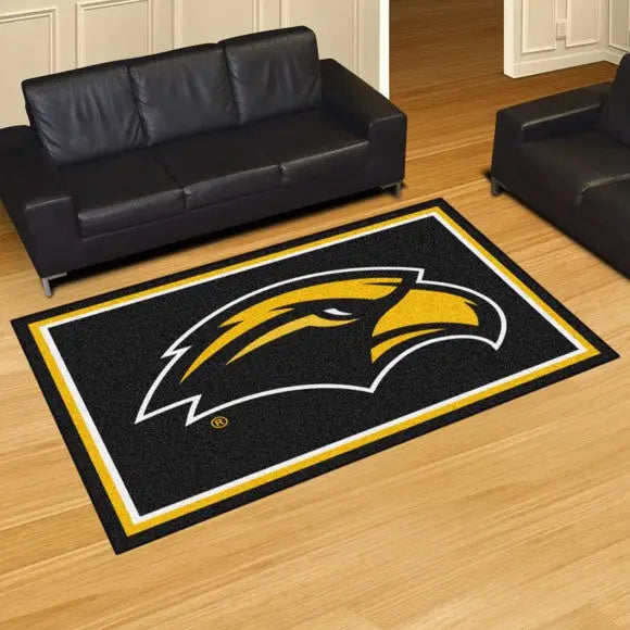 University of Southern Mississippi Plush Rug  College Area Rug - Fan Rugs