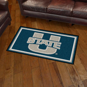 Utah State University Plush Rug  College Area Rug - Fan Rugs