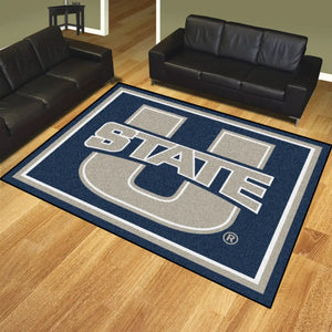 Utah State University Plush Rug  College Area Rug - Fan Rugs