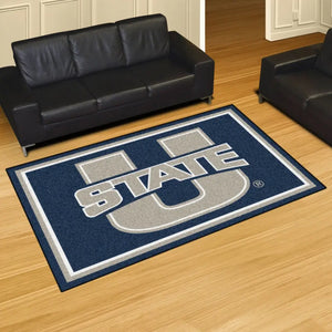 Utah State University Plush Rug  College Area Rug - Fan Rugs