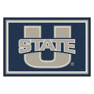 Utah State University Plush Rug  College Area Rug - Fan Rugs