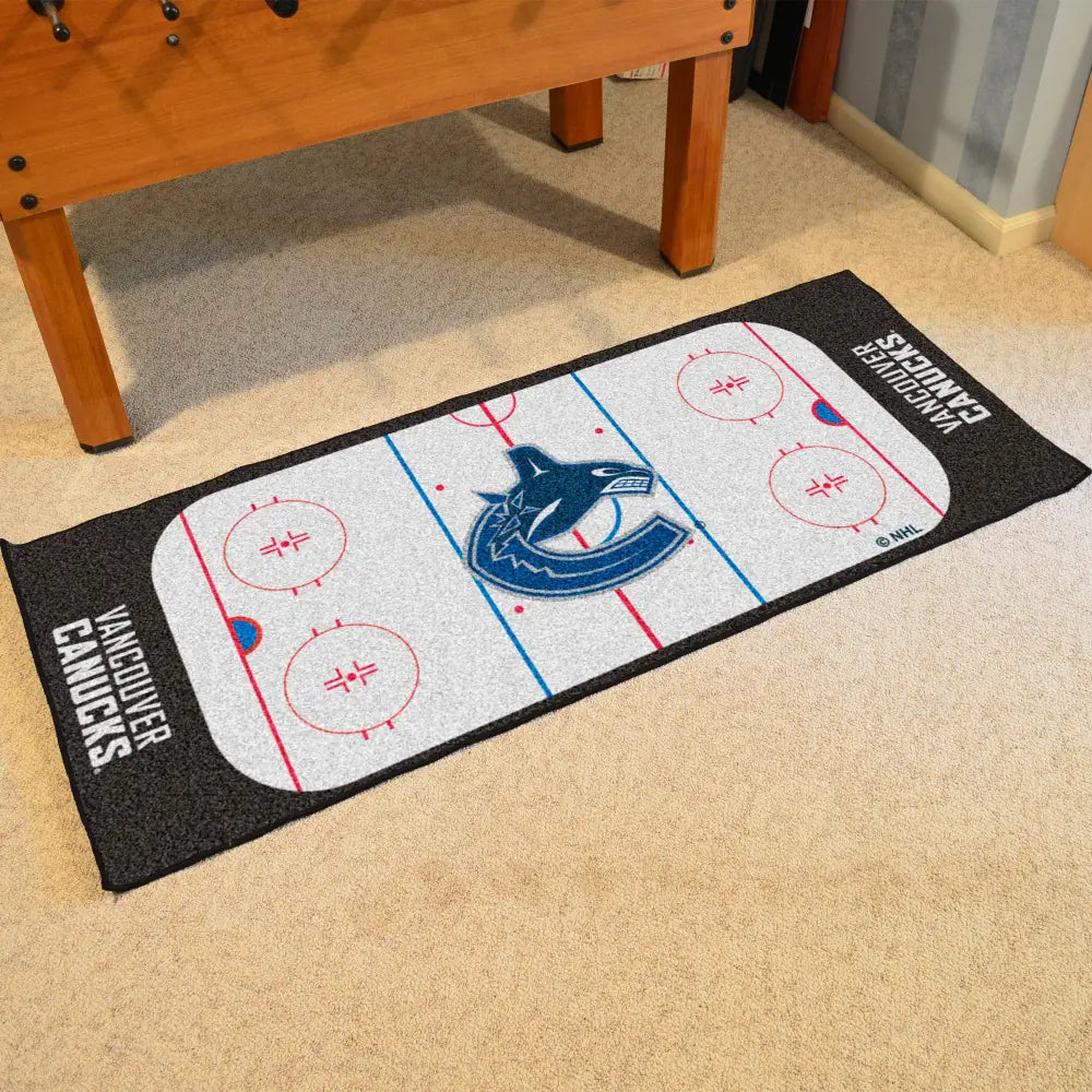 Vancouver Canucks Rink Runner - 30’’x72’’ - NHL Rink Runner