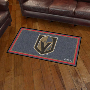 Vegas Golden Knights Plush Rug  NHL Area Rug - Fan Rugs