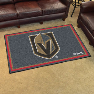 Vegas Golden Knights Plush Rug  NHL Area Rug - Fan Rugs