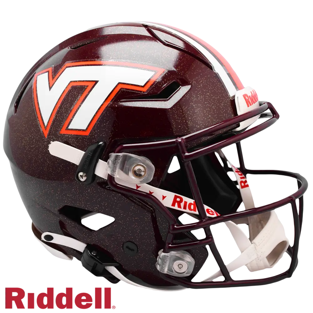 Virginia Tech Hokies Helmet Riddell Authentic Full Size SpeedFlex Style - sportsflex helmet