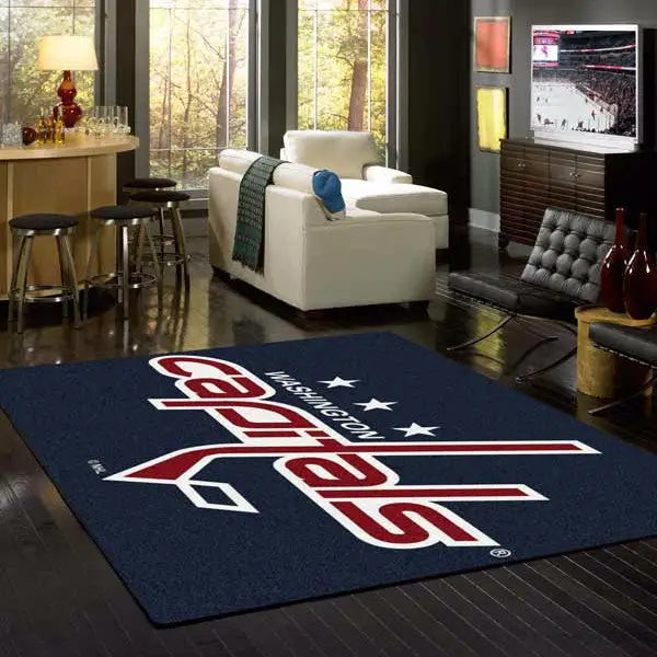 Washington Capitals NHL Team Spirit Rug  NHL Area Rug - Fan Rugs