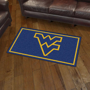 West Virginia University Plush Rug  College Area Rug - Fan Rugs