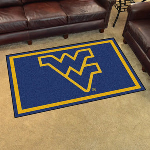 West Virginia University Plush Rug  College Area Rug - Fan Rugs