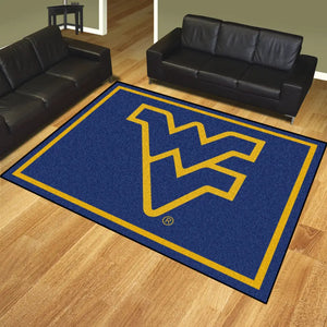 West Virginia University Plush Rug  College Area Rug - Fan Rugs