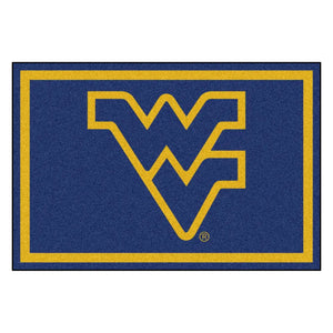 West Virginia University Plush Rug  College Area Rug - Fan Rugs