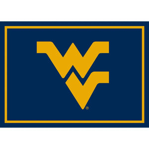 West Virginia University Team Spirit Rug - College Area Rug