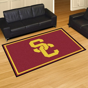 USC - University of Southern California Plush Rug  College Area Rug - Fan Rugs