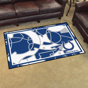 Indianapolis Colts X-Fit 4x6 Plush Rug  NFL Area Rug - Fan Rugs