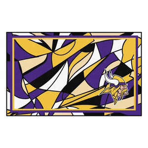 Minnesota Vikings X-Fit 4x6 Plush Rug  NFL Area Rug - Fan Rugs