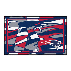 New England Patriots X-Fit 4x6 Plush Rug  NFL Area Rug - Fan Rugs