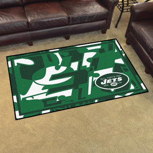 New York Jets X-Fit 4x6 Plush Rug  NFL Area Rug - Fan Rugs