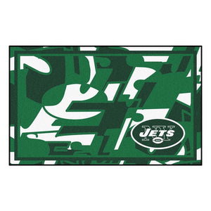 New York Jets X-Fit 4x6 Plush Rug  NFL Area Rug - Fan Rugs
