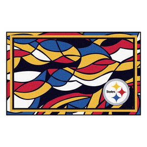 Pittsburgh Steelers X-Fit 4x6 Plush Rug  NFL Area Rug - Fan Rugs