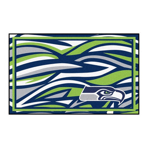 Seattle Seahawks X-Fit 4x6 Plush Rug  NFL Area Rug - Fan Rugs