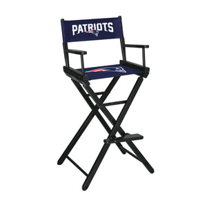 New England Patriots Bar Height Directors Chair