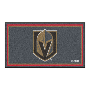 Vegas Golden Knights Plush Rug  NHL Area Rug - Fan Rugs