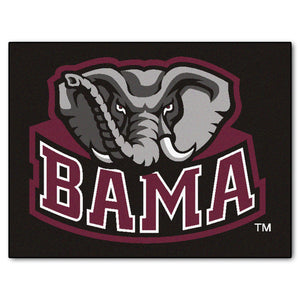Alabama All Star Mat - Mascot Logo  college all star mat - Fan Rugs