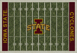 Iowa State University Football Field Rug  College Area Rug - Fan Rugs