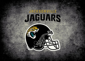 Jacksonville Jaguars NFL Team Distressed Rug  NFL Area Rug - Fan Rugs