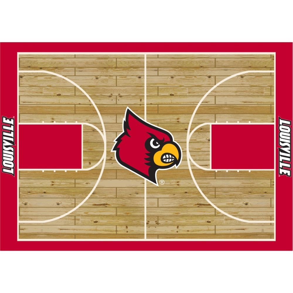 Milliken Louisville University Basketball Court Rug 3'10x5'4
