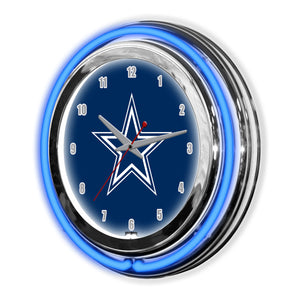 Dallas Cowboys 14in Neon Clock