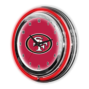 San Francisco 49ers 14in Neon Clock