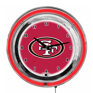 San Francisco 49ers 14in Neon Clock